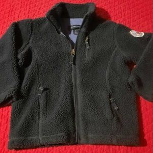 Land's End Navy Blue Boy's Fleece/Lined Jacket (Size 4)